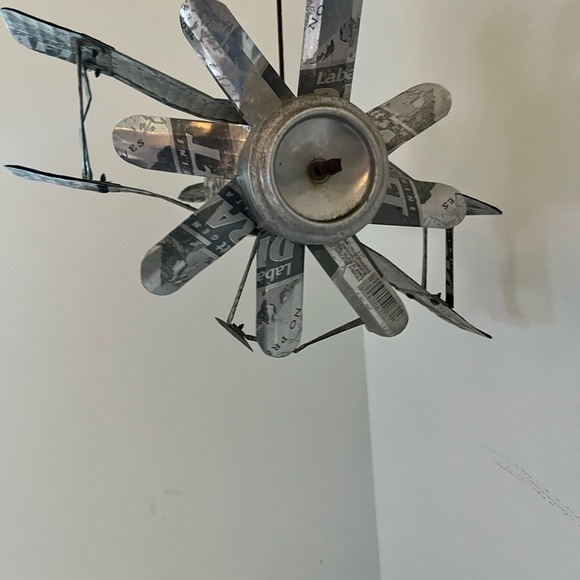 Vintage beer can plane garden decor gift for him - Picture 5 of 5